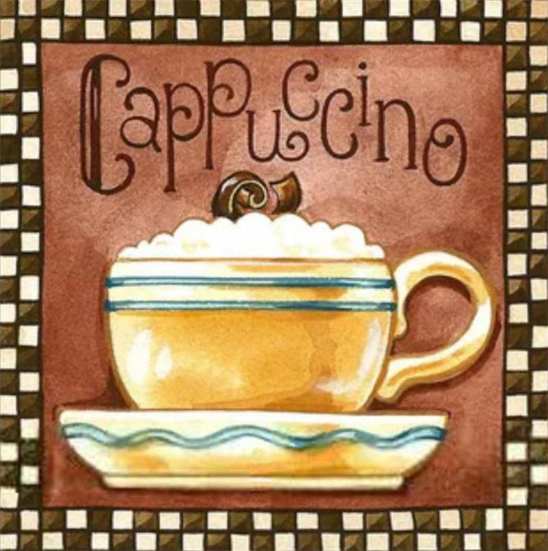 5D Diamond Painting Coffee Cup Creative Picture Kitchen DIY Decoration Full Diamond Embroidery Cross Stitch Kit Rhinestone Photo