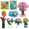 Eternal Flower Bouquet Building Blocks Pendant Compatible with LEGO DIY Ornaments Model Toys