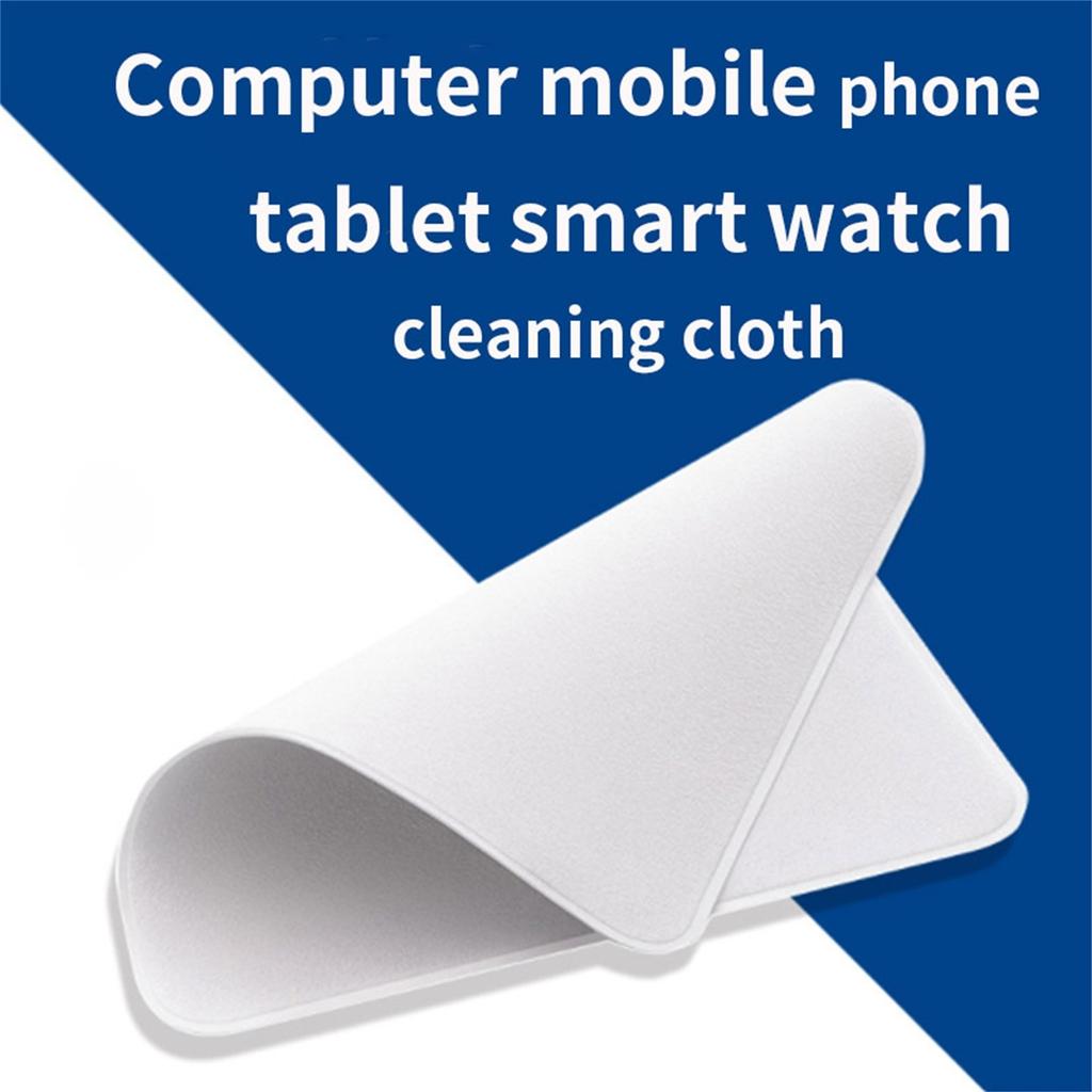 For-Apple Polishing Cloth Soft Double-Layer Fabric 12 11 13Pro Cleaning Wipe Cloth On For-iPhone XR IPad-Macbook Android Phones