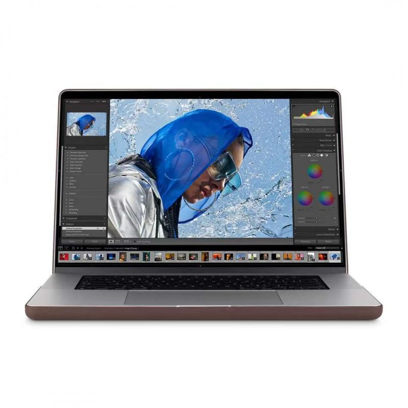 Ultra-Slim Full Coverage MacBook Pro 16 Inch Case Microfiber Leather Protective Shell Black Gray White Brown