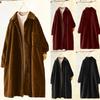 Womens Fashion Solid Color Long Sleeve Casual Outwear Trench Coat Tops