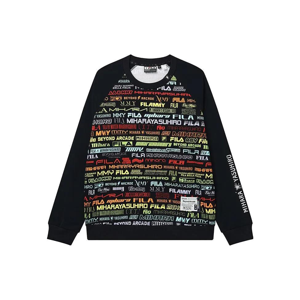 FILA Sweatshirts Men's Litchi Red Crew Neck Moderate Regular (Unisex) Sweatshirts F11M233202F RD