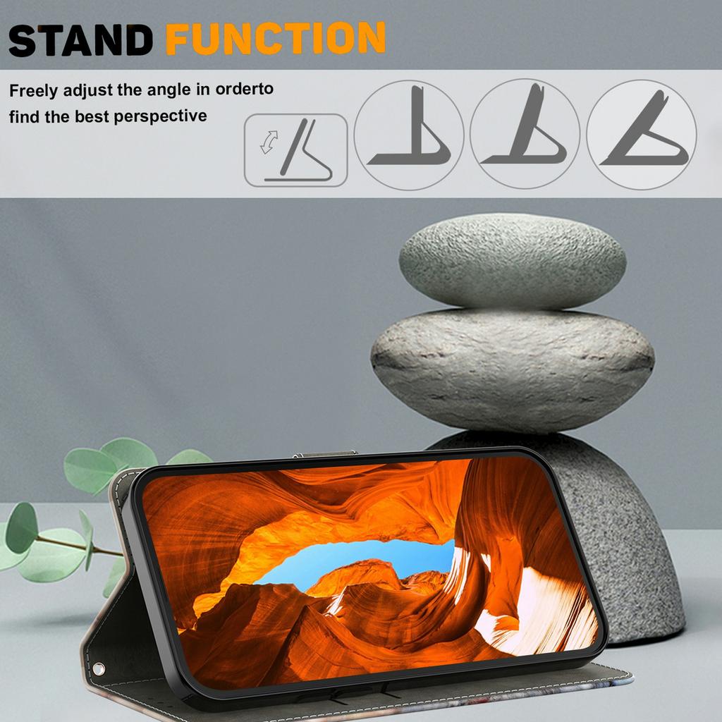 Wallet Case For Xiaomi Redmi 15C 5G (EU) (173mm) / 15C 4G (EU) (173mm) / Poco C85 4G (173mm) Foldable Stand Pattern Printing Leather Flip Phone Cover