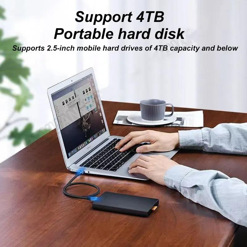 Кабель USB 3.0 - Micro B для жесткого диска, скорость передачи данных 5 Гбит/с, кабель для быстрой зарядки для Samsung Toshiba WD Seagate HDD SSD, кабель Micro B