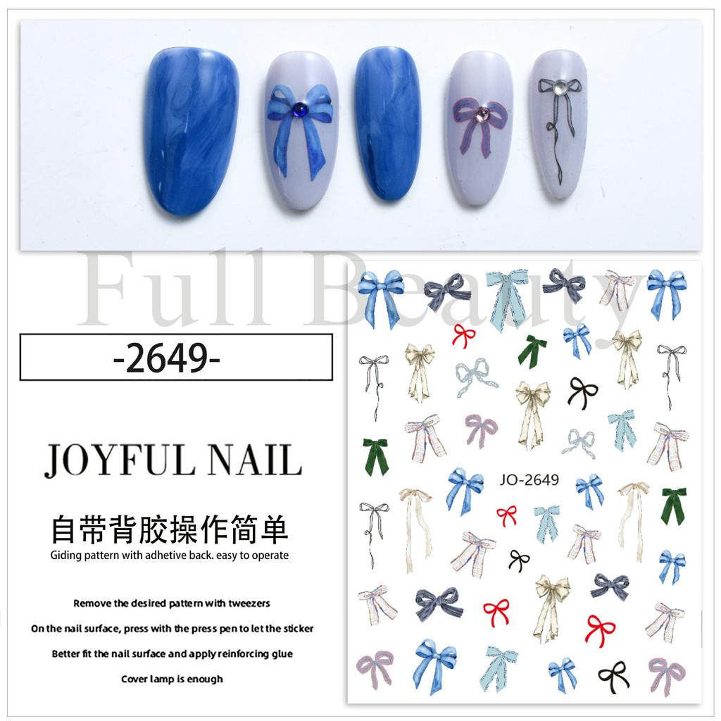 Nail Art Stickers, Imitation Hand-Painted Golden Branches, Jade Leaves, Bronzing Flowers, Flower Petals, Adhesive Nail Stickers