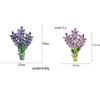 Flower Lavender Women Brooch Crystal Crystal Lavender Lapel Pins  Party