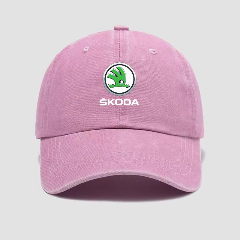 JKFB8 Fashion Car Baseball Cap Visor Sun Hat Unisex Adjustable Sunscreen Hat For Skoda Octavia 2 A5 A7 Superb Rapid Yeti Kodiaq Fabia