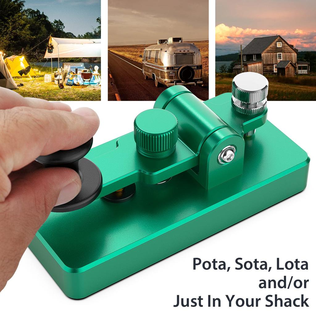 PUTIKEEG Морзе Код CW Радиолюбительское CW Морзе Код Телефонный Ключ Морзе Код Практика Сплав Алюминия Ключ для Практики Морзе Ключ, Лепесток, Устройство,