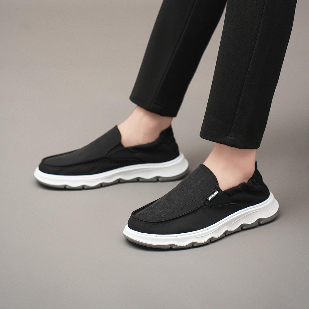 Men's shoes light driving summer old north cloth shoes thin breathable casual canvas shoes lazy soft sole