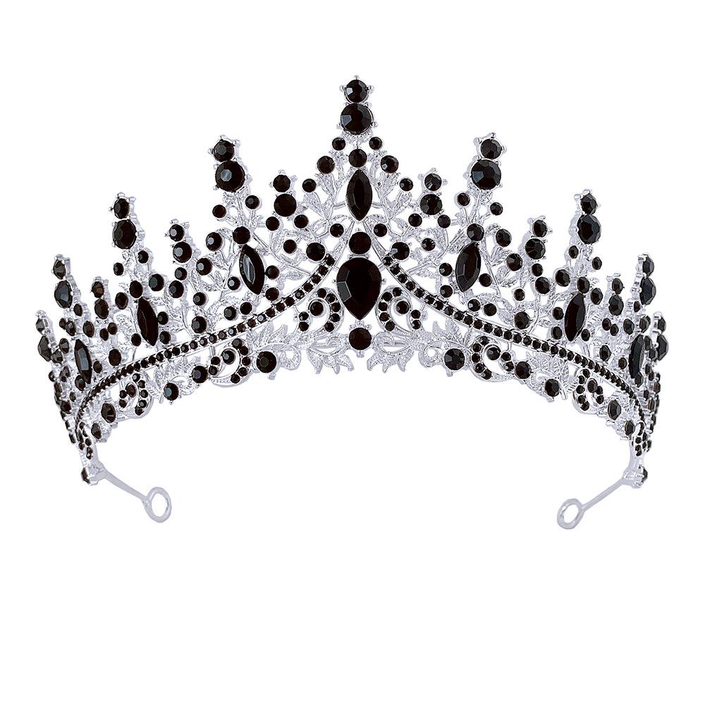 Bride Crown Wedding Dress Party Crown Birthday Performance Carnival Crystal Hair Accessory