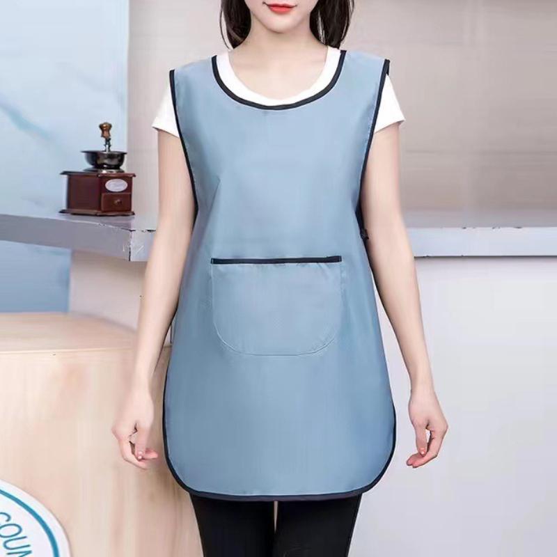 Модные холщовые кухонные фартуки для женщин и мужчин, рабочий фартук для шеф-повара для гриля, ресторана, бара, кафе, красоты, маникюра, студии, униформа