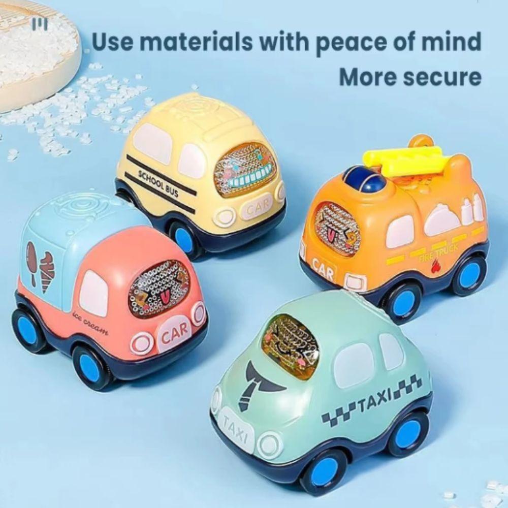 Anti-Collision Inertia Toy Car Sound Display Mini Car Vehicle Models Inertia Car Toddler Play