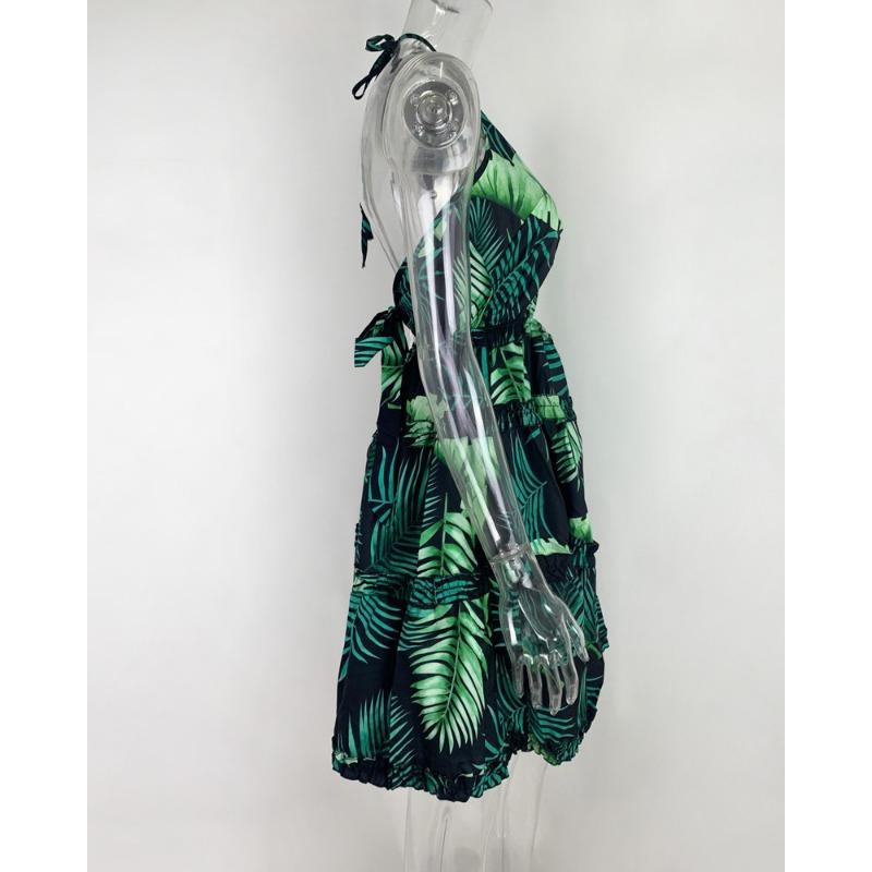 Women's Summer Sexy Hollow Hanging Neck V-Neck Cake Dresses