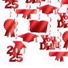 Graduation Party Hanging Swirl Decorations Class of 2025 Congrats Grad Supplies for Classroom Ceiling Home Decor