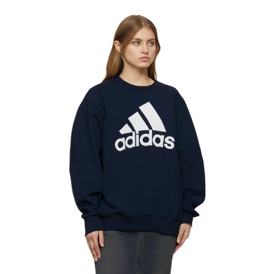 adidas Узор с буквами Свободный Удобный Мягкий Длинный Рукав Американский Винтаж Толстовка Унисекс Толстовка Черный DT9938