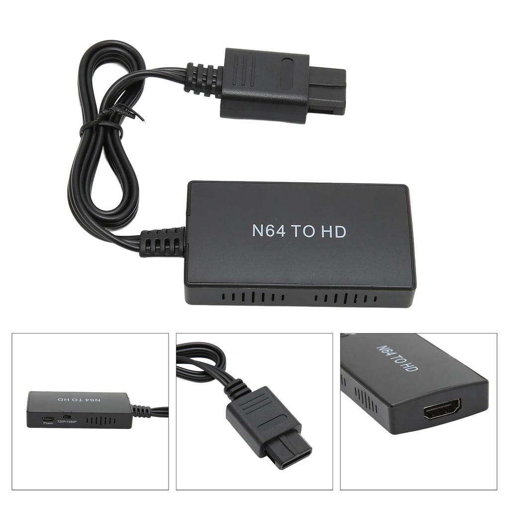 Для N64 к конвертеру интерфейса мультимедиа высокой четкости Поддержка переключения 720P 1080P Видеоадаптер Full HD для