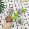 Rainbow Bead Squishy Stress Ball - Fidget Sensory Sticky Toy, Stress Relief for Adults, Perfect Party Favors & Gifts