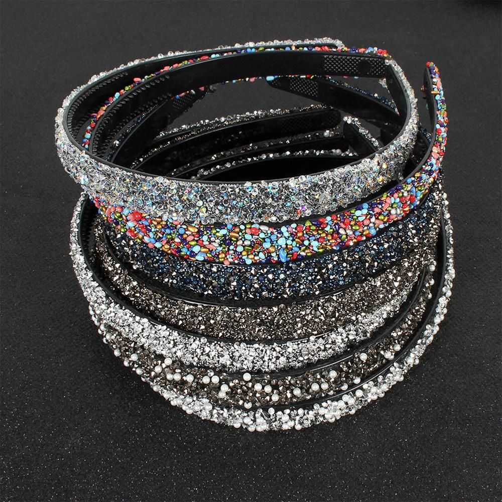 Simple Simulated Pearl Luxury Crystal Hairbands Hair Accessories Hair Hoop Pearl Headbands