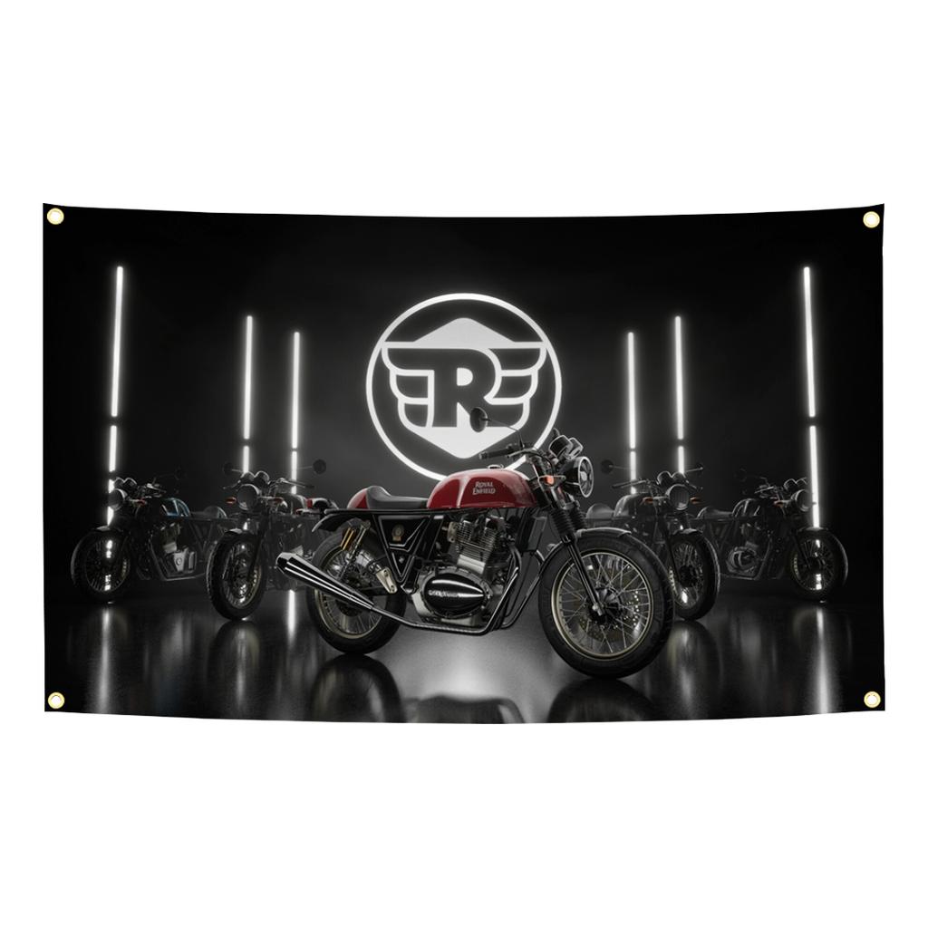 90X150 см Флаг Royal Enfields Classic 350 Гобелен Полиэстер Цифровая Печать Баннер Для Гаража Настенное Искусство Наружное Украшение