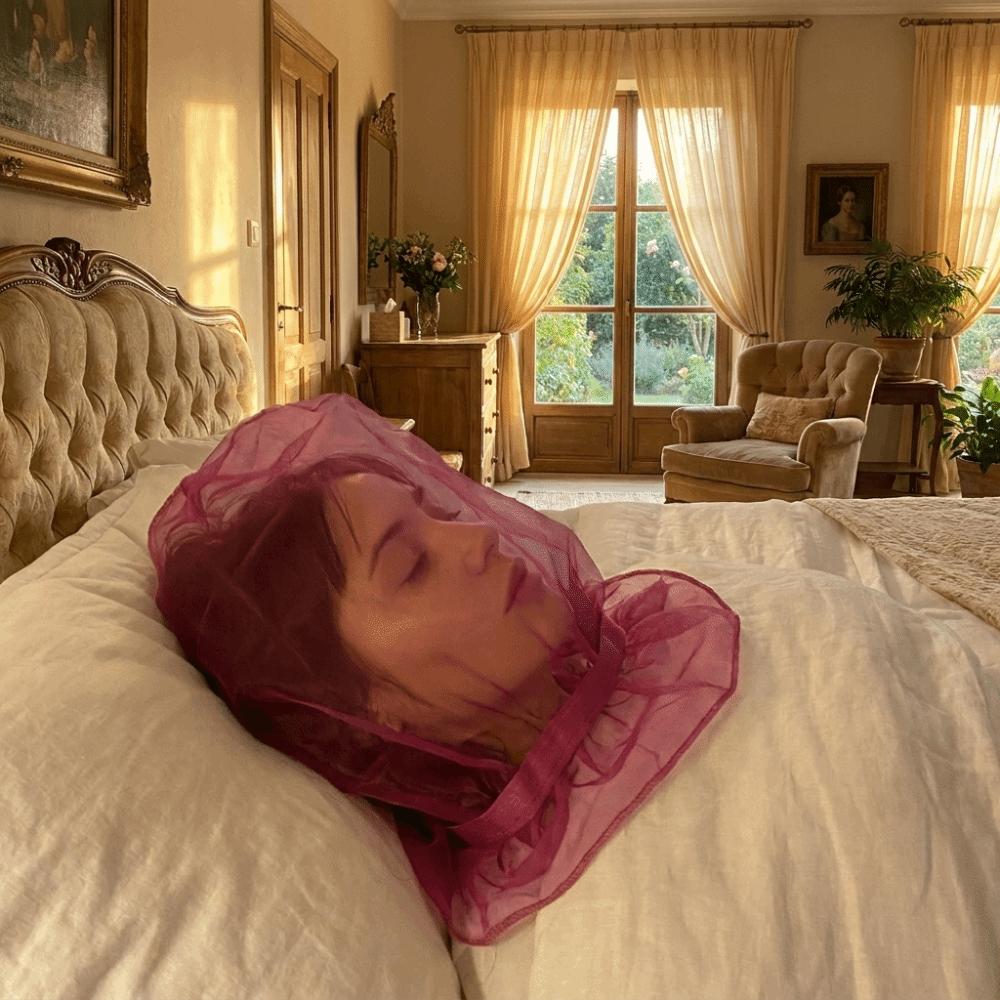 Mosquito Protection Sleeping Head Cover Breathable Anti-willow Catkin Face Mask Gardening