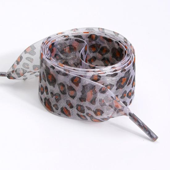 4 пары шнурков для кроссовок, балеток, кружева с леопардовым принтом 4 x 120 см, легкое крепление, надежные узлы, шнурки, аксессуары для обуви