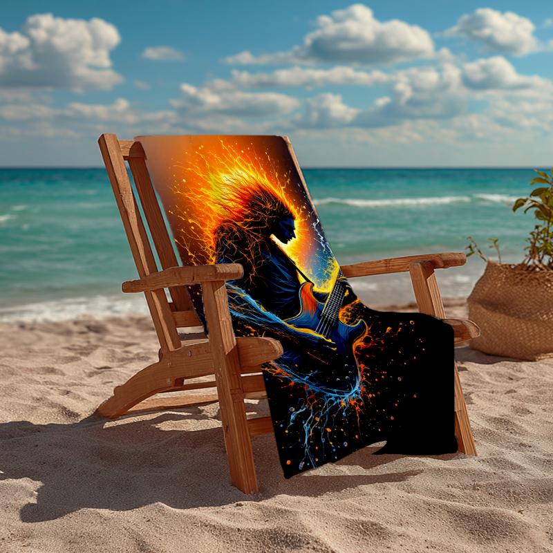 Rock Fashion Beach Towel: Ideal for Summer Adventures Soft, absorbent and quick drying suitable for swimming and bathing