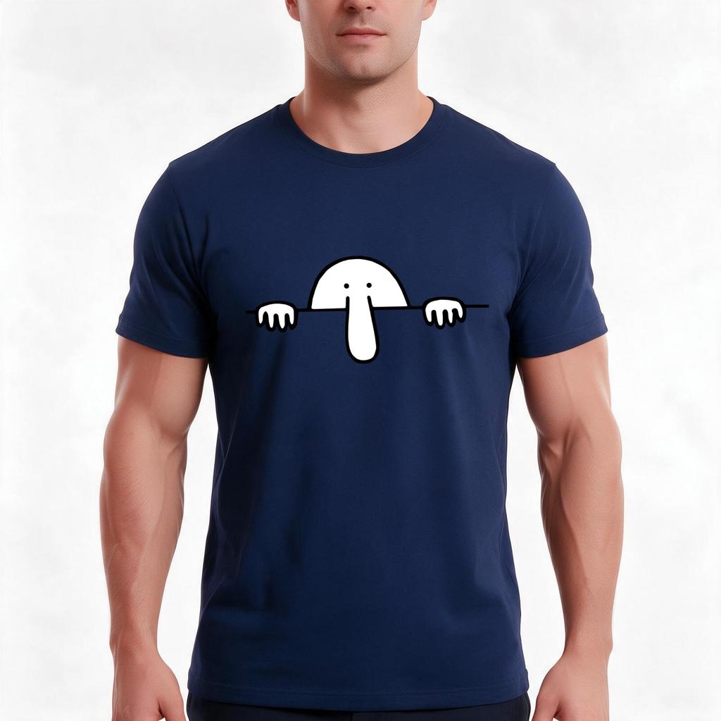 Kilroy Was Here Tshirt Summer Casual Cotton Tee Oversized Streetwear Tops Vintage Graphic Print Loose Fit Short Sleeve