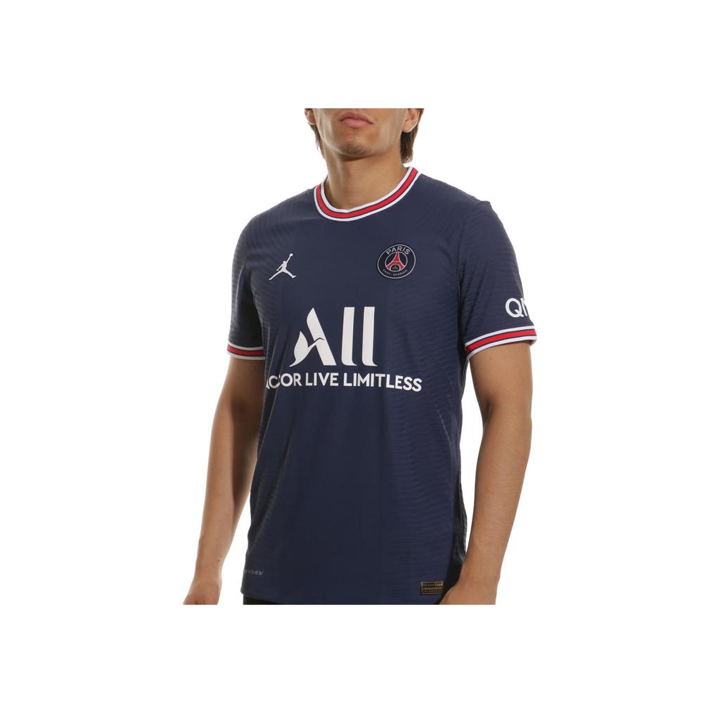 Jordan Тренировочный спортивный футбольный трикотаж с коротким рукавом Light Edition, сезон 21–22, мужские топы синего цвета CV7851-411