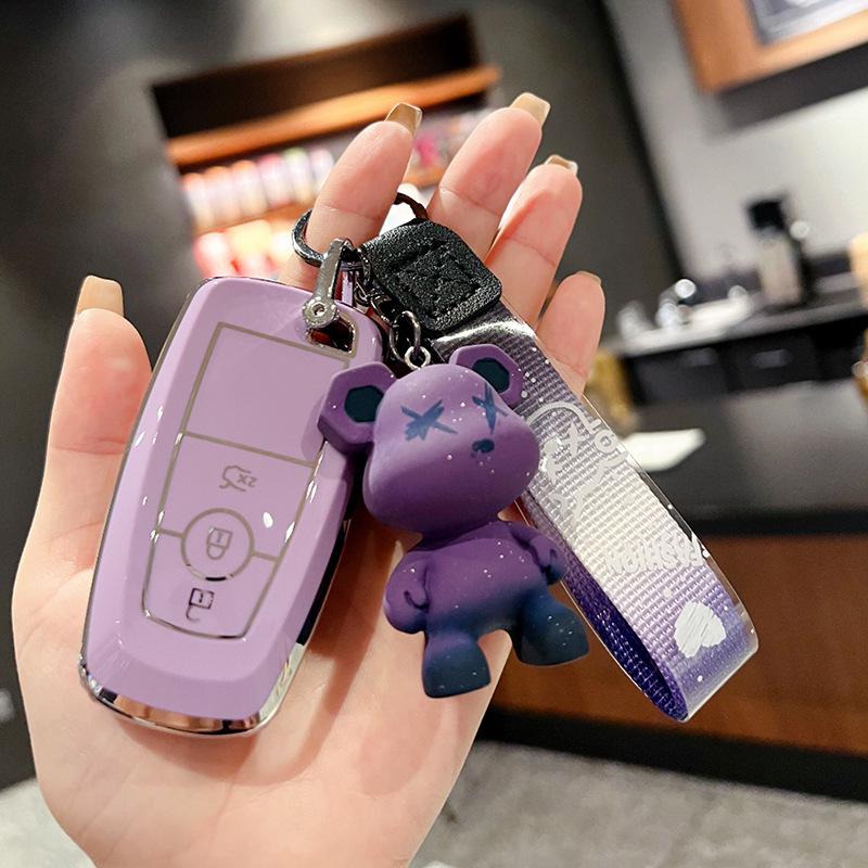 Чехол для ключа Ford для Focus, Mondeo, Escort, Taurus, Edge, Explorer, Everest - Защитный жесткий чехол