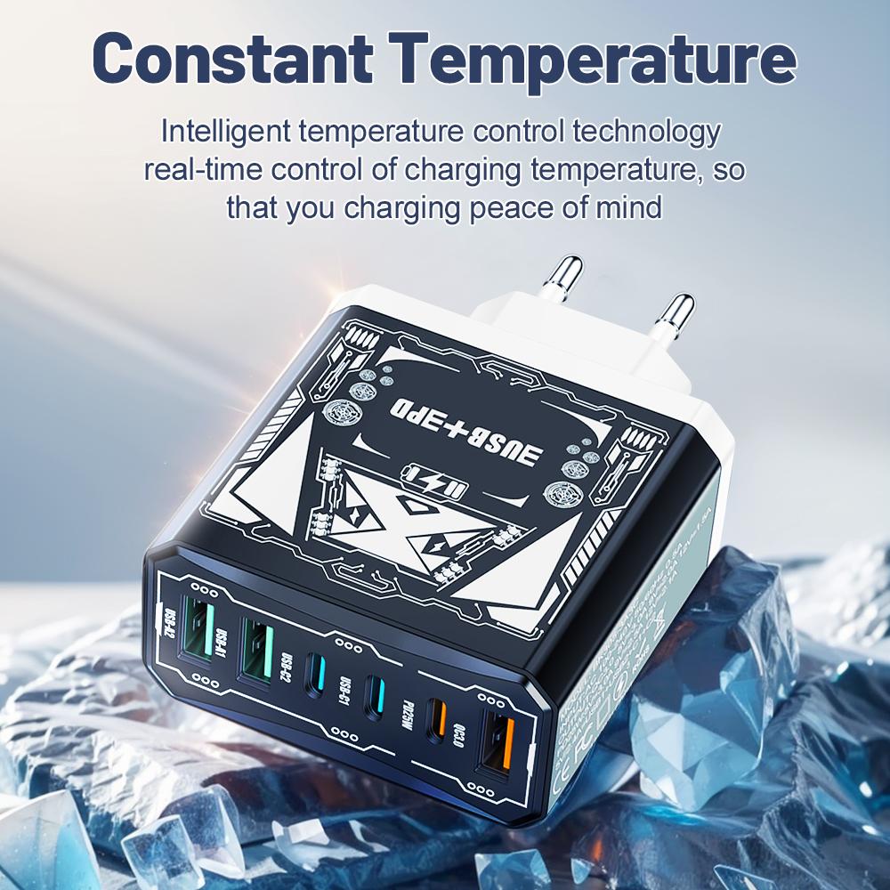 25 Вт 3 USB 3 PD Зарядное устройство Быстрая зарядка QC3.0 Дорожное зарядное устройство для iPhone Samsung Xiaomi Адаптер для мобильного телефона Вилка EU/US/UK