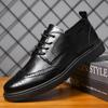 2024 New Handcrafted Mens Oxford Shoes Leather Brogue Dress Shoes Classic Business Formal Shoes for Man