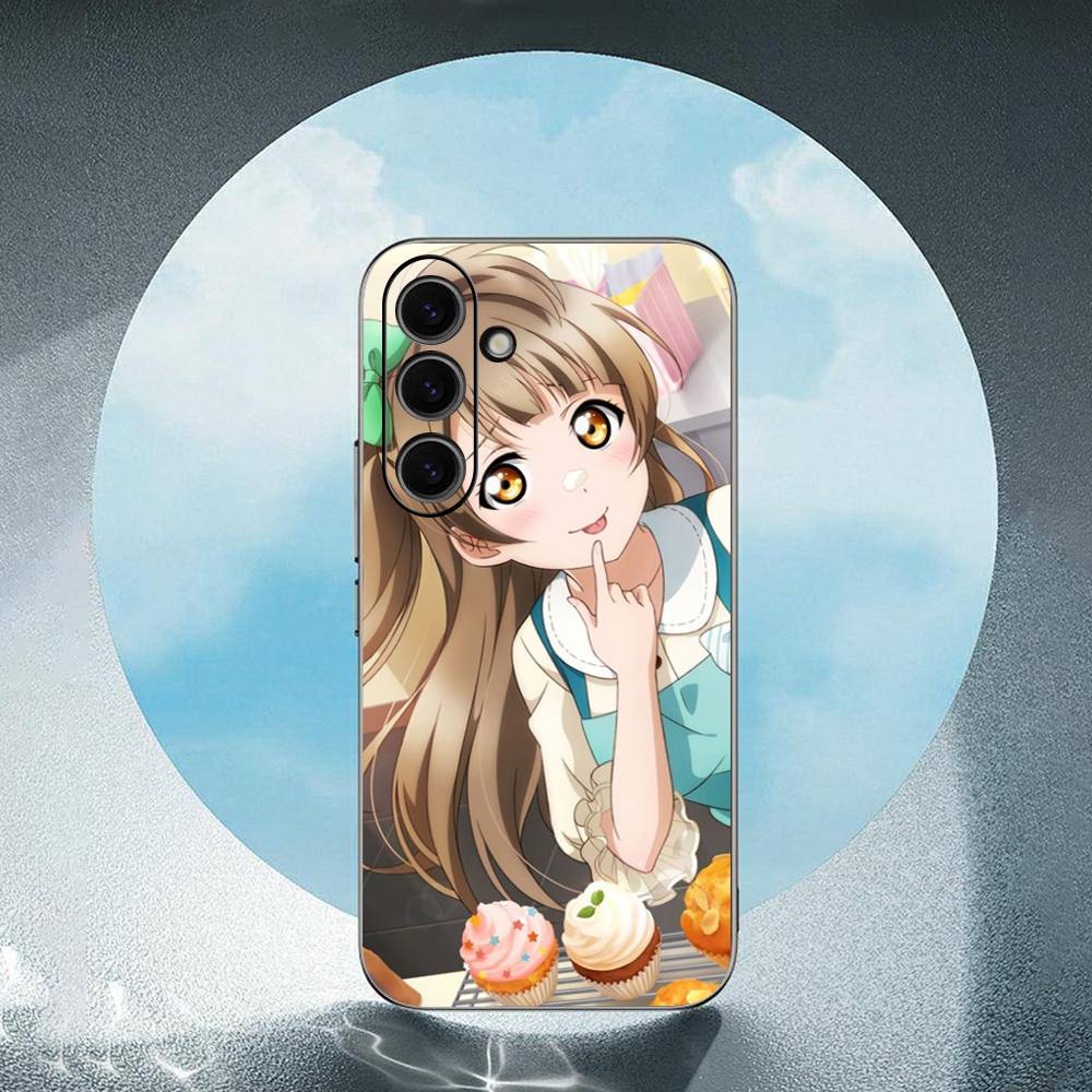 Love Live School Idol For Samsung Galaxy S23 S24 S25 Ultra S22 Plus S21 Black Soft Case Waterproof Soft Case