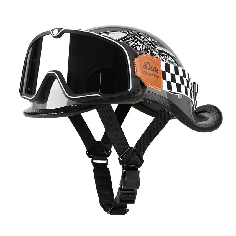 VGV Полушлем мотоциклетный шлем Электромобиль велосипед Езда Локомотив для Круизера Ретро Четыре сезона Унисекс подросток ребенок