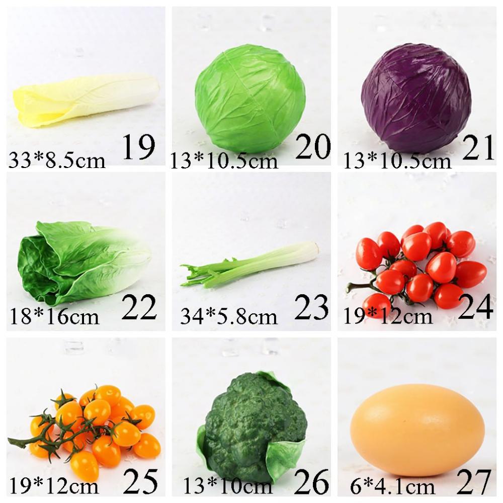 Овощной образец Искусственный овощ Домашние украшения Модель овоща Реквизит для фотосъемки