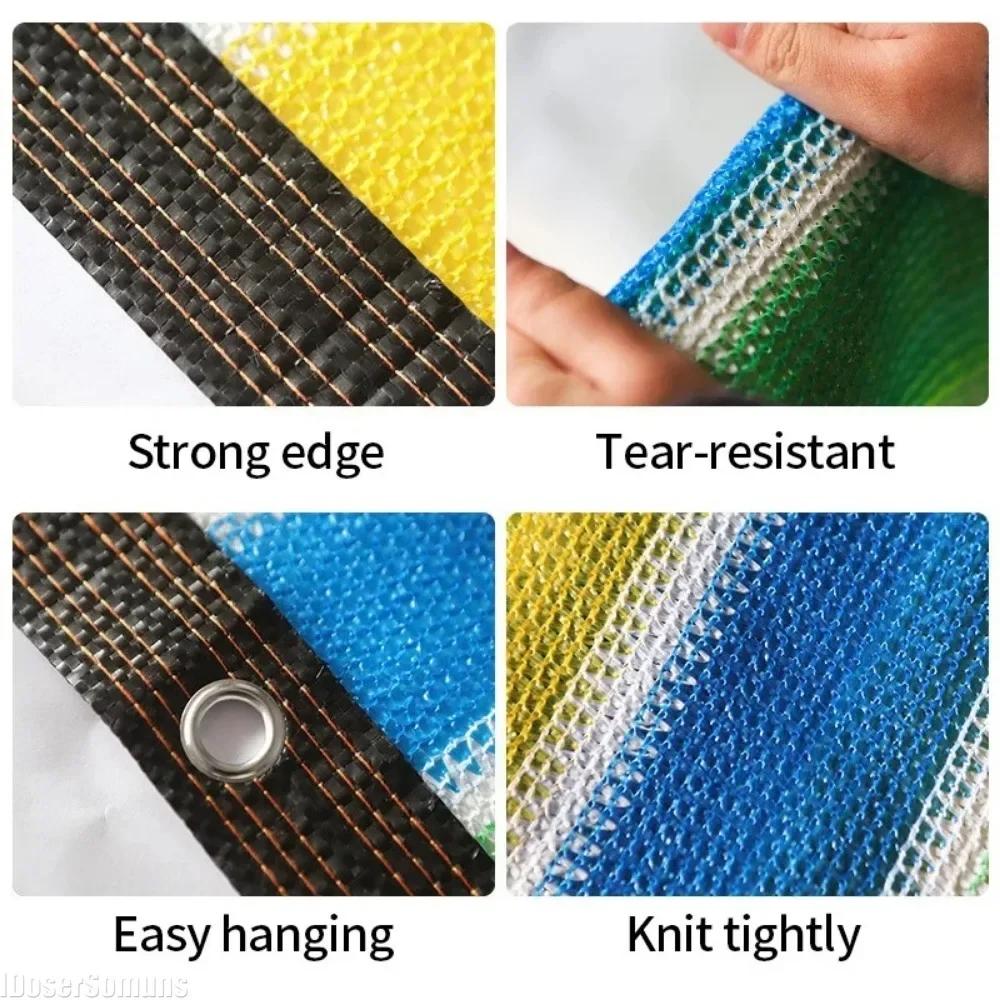 Садовая тентовая сетка для защиты от солнца, защитная сетка с люверсом, навес для растений, парус, уличная пергола, навес для автомобиля, терраса, солнцезащитная сетка