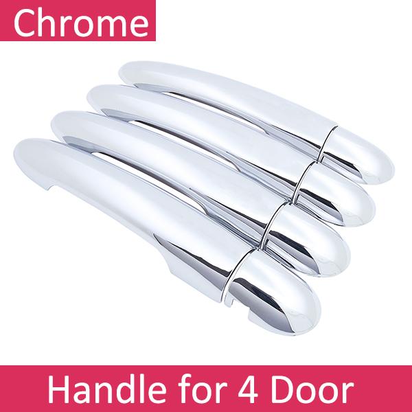 For Renault Scenic II 2003 2004 2005 2006 2007 2008 2009 MK2 Chrome Door Handle Cover Exterior Trim Car Cap Stickers