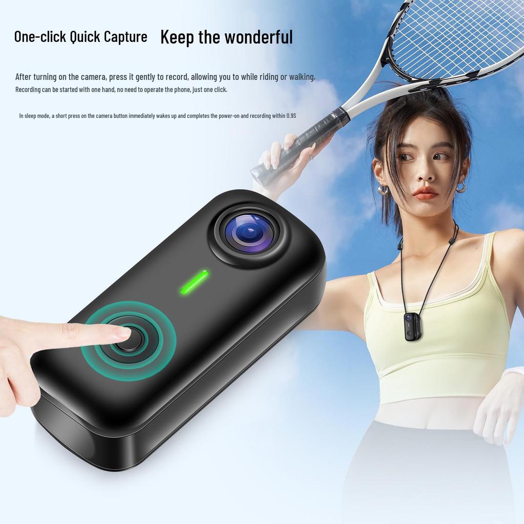 Thumb Camera D100: Compact Campus & Sports Magnetic Mini Recorder