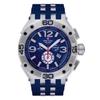 Aviator Supersize Chronograph Rubber Strap Blue Dial Quartz 7033.9835 100M Men's Watch