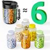Plastic Pill Dispenser Wide Opening Pill Container New Pill Storage Bottle  for Travel Use