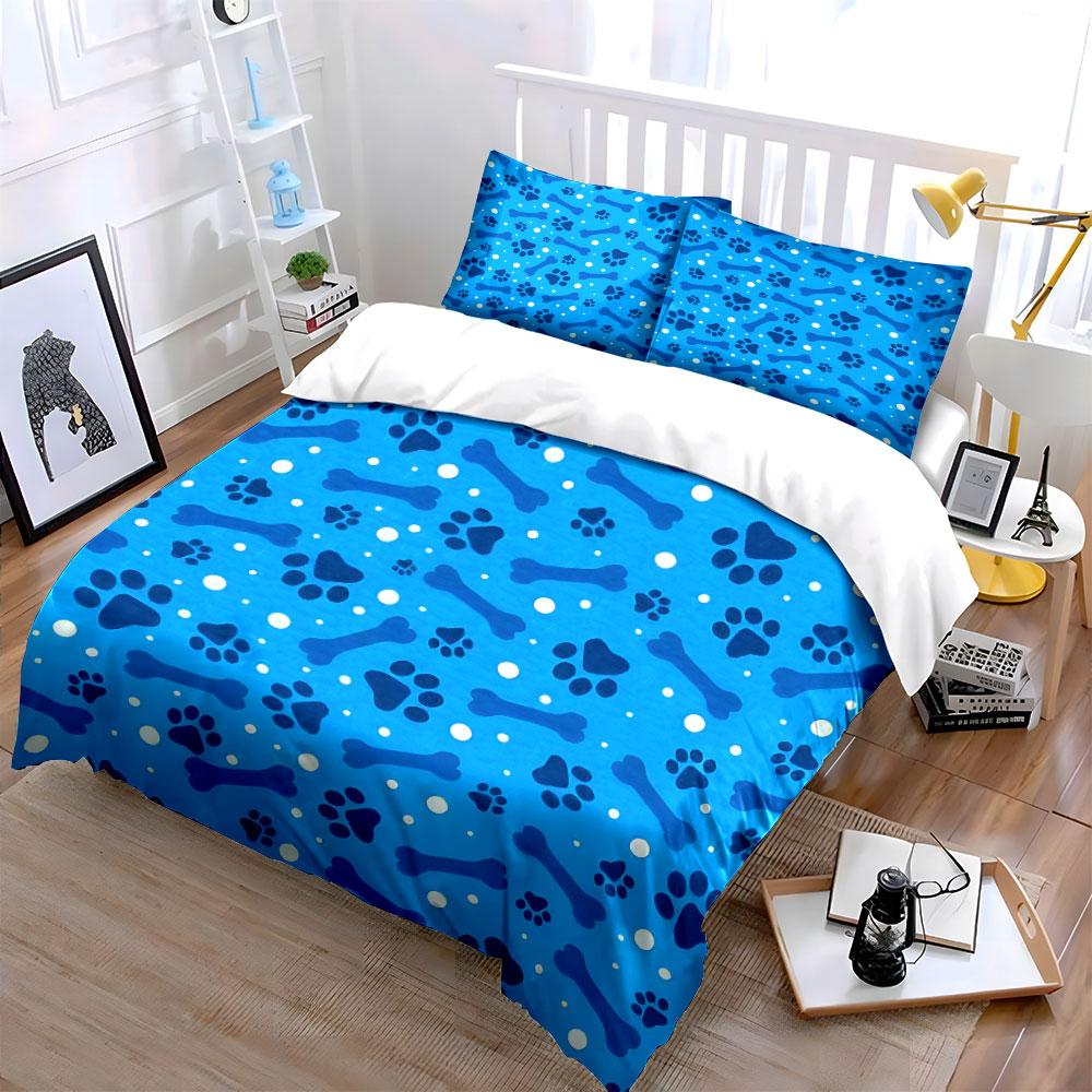 "Pet-Themed Three-Piece Set" Multiple sizes kid's and adults' bedroom Exquisite 3PC bedding set, gift