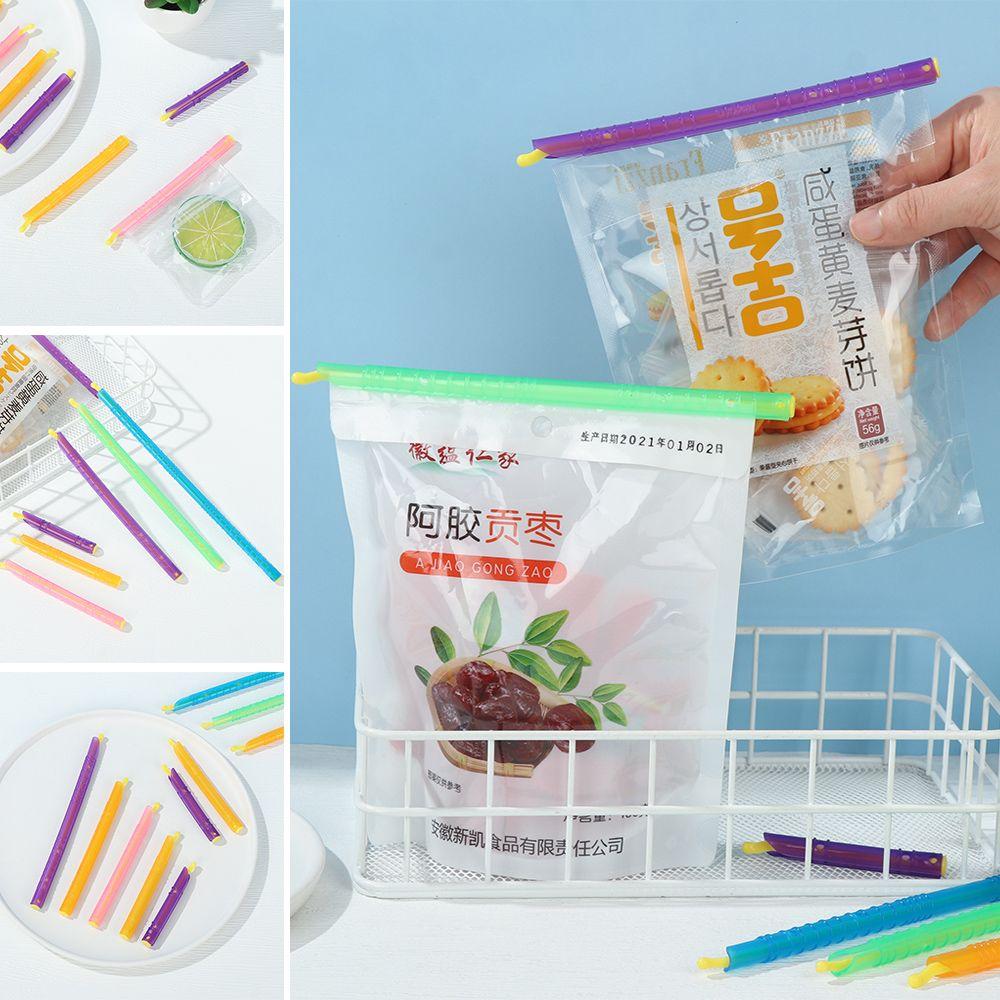 5PCS Reusable Practical Plastic Sealing Clip Fresh Lock Refrigeration Tool Magic Sealer Stick