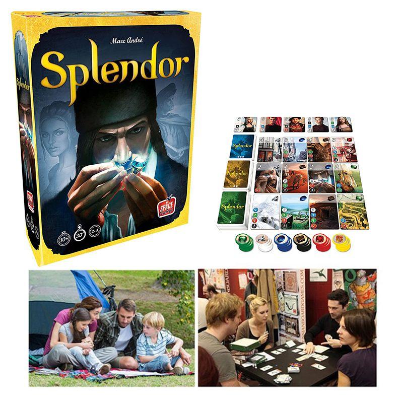 Настольная игра Splendor Полная английская версия Коробка для домашней вечеринки с коллекционными картами