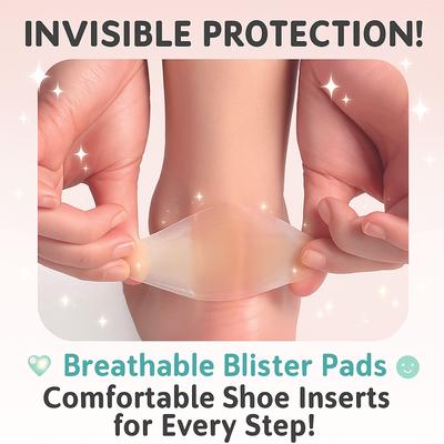 Невидимые протекторы для пяток, защитные накладки от натирания для туфель на высоком каблуке, дышащие пластыри от мозолей, удобные стельки для обуви