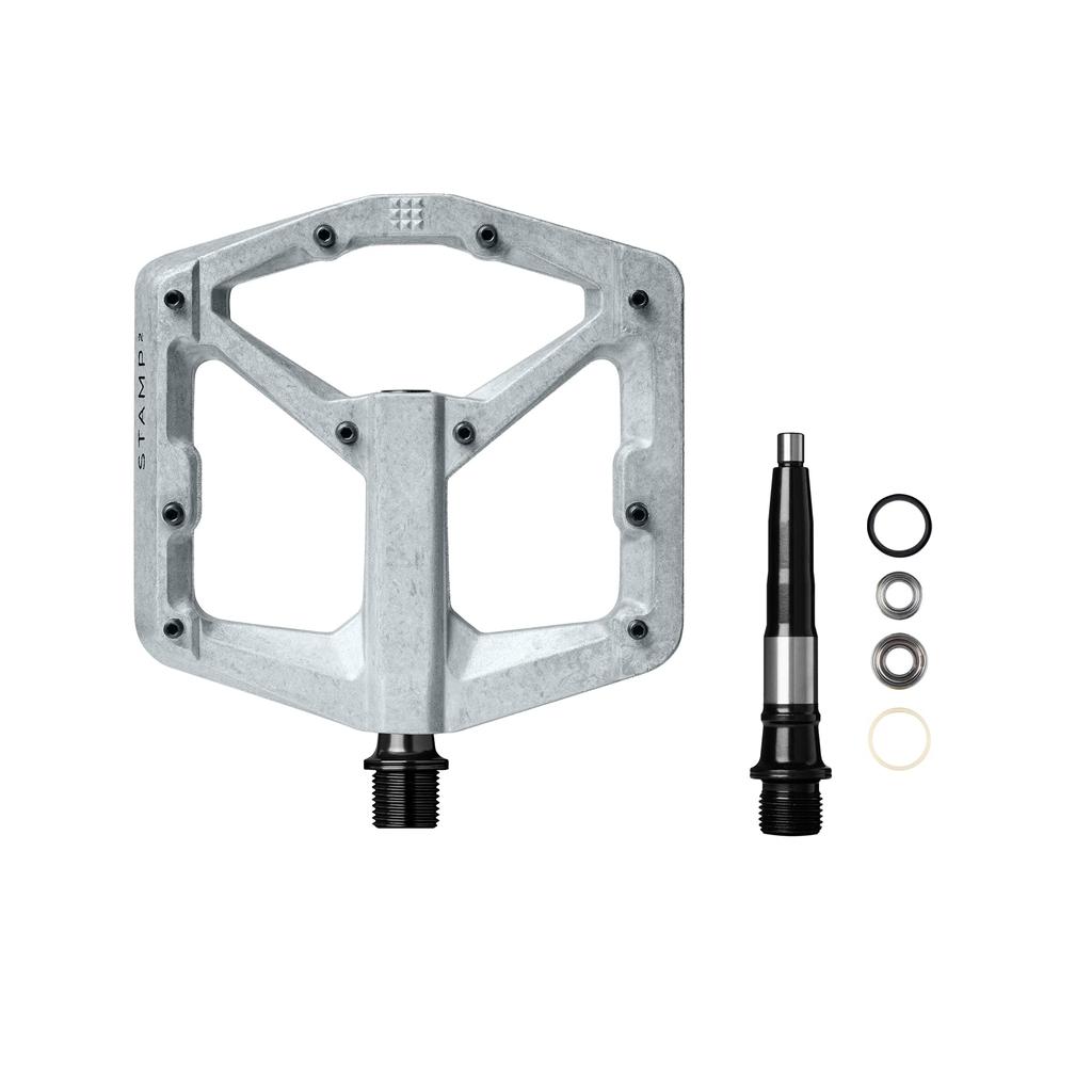 Crankbrothers Stamp 2 L Raw Silver МТБ Плоские Педали (Модель 2020 года)