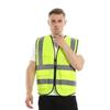 Multi-pocket Reflective Safety Vest Traffic Vest Railway Coal Miners Uniform Breathable Racing Running Sports