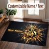 Custom Rug FC Köln Pattern Print Name Text Soft Non‑Slip Floor Carpet for Home Indoor Decoration