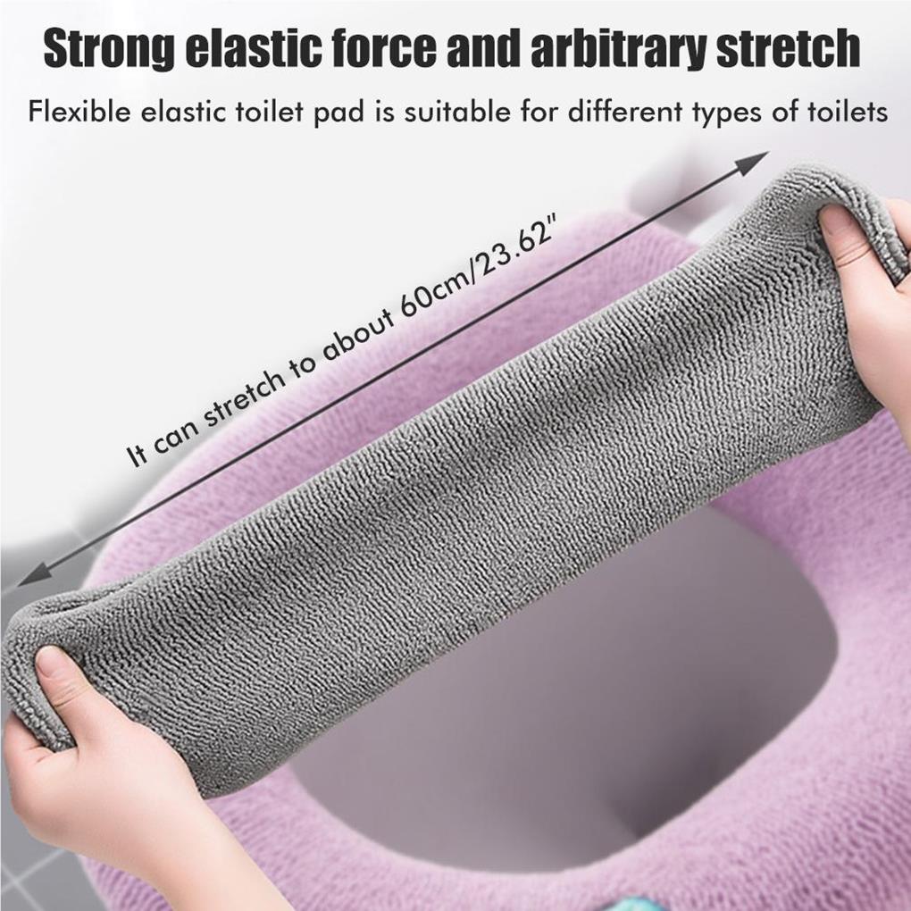 Подушка для сиденья унитаза, коврик, долговечный, разноцветный, сохраняющий тепло