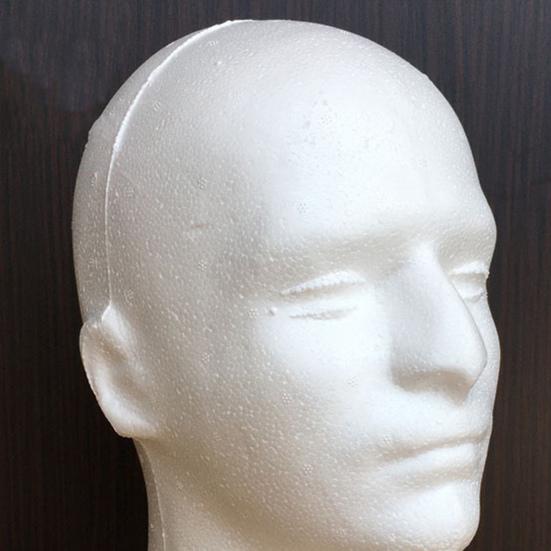 Пенопластовая голова манекена для париков, шапки, шарф, легкая витрина, держатель для парика для салона рисования своими руками