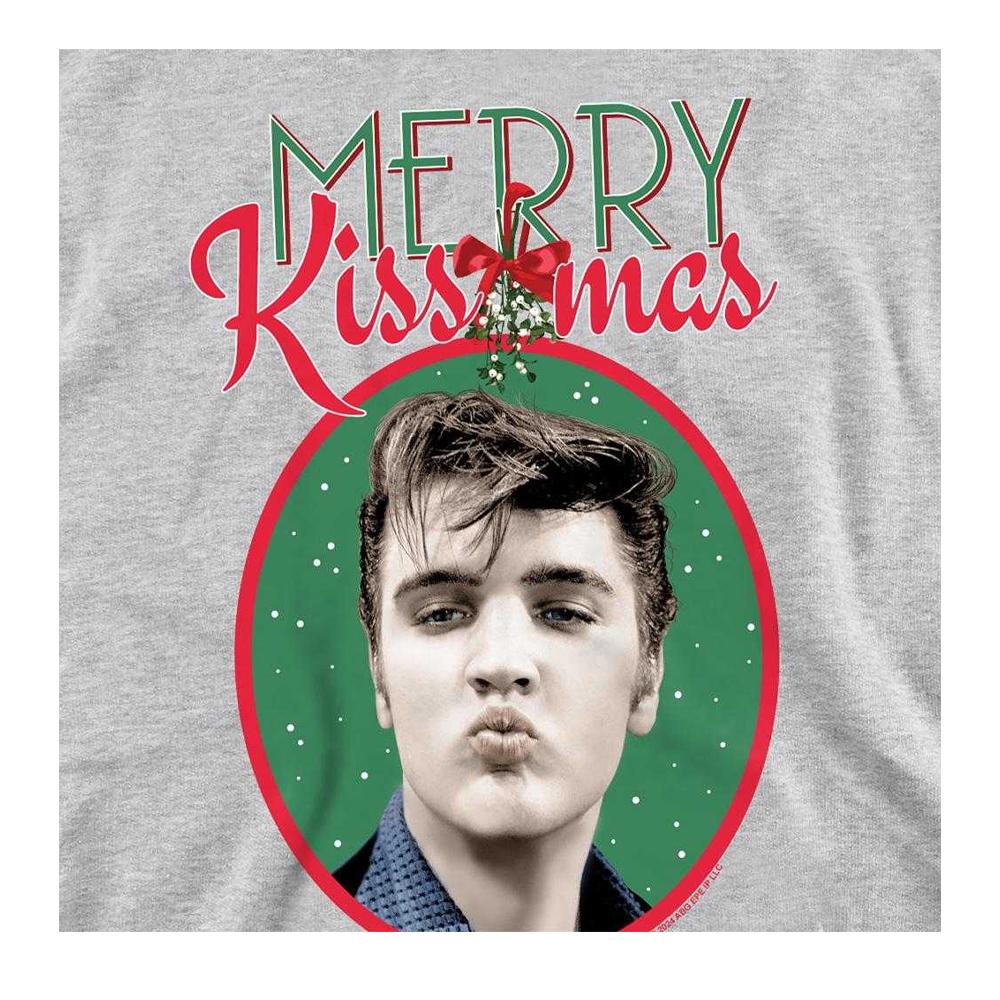 Elvis Presley Unisex Adult Merry Kissmas Christmas Sweatshirt