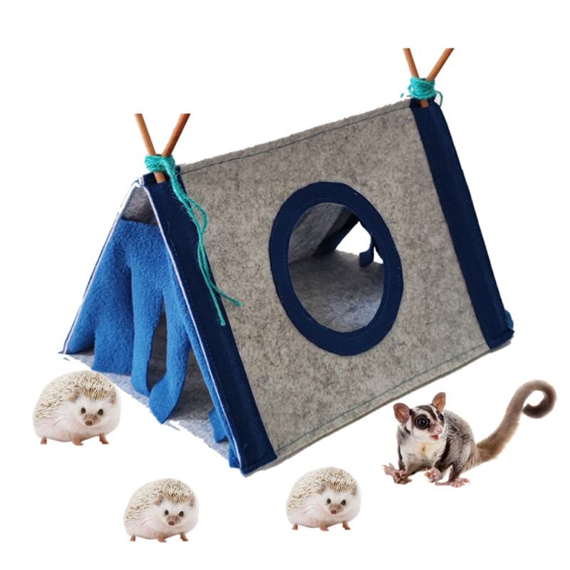 RUI RUI YU, палатка для маленьких животных, убежище, дом, гнездо для домашних животных, кровать-укрытие с круглым окном для хомяка, крысы, ежа